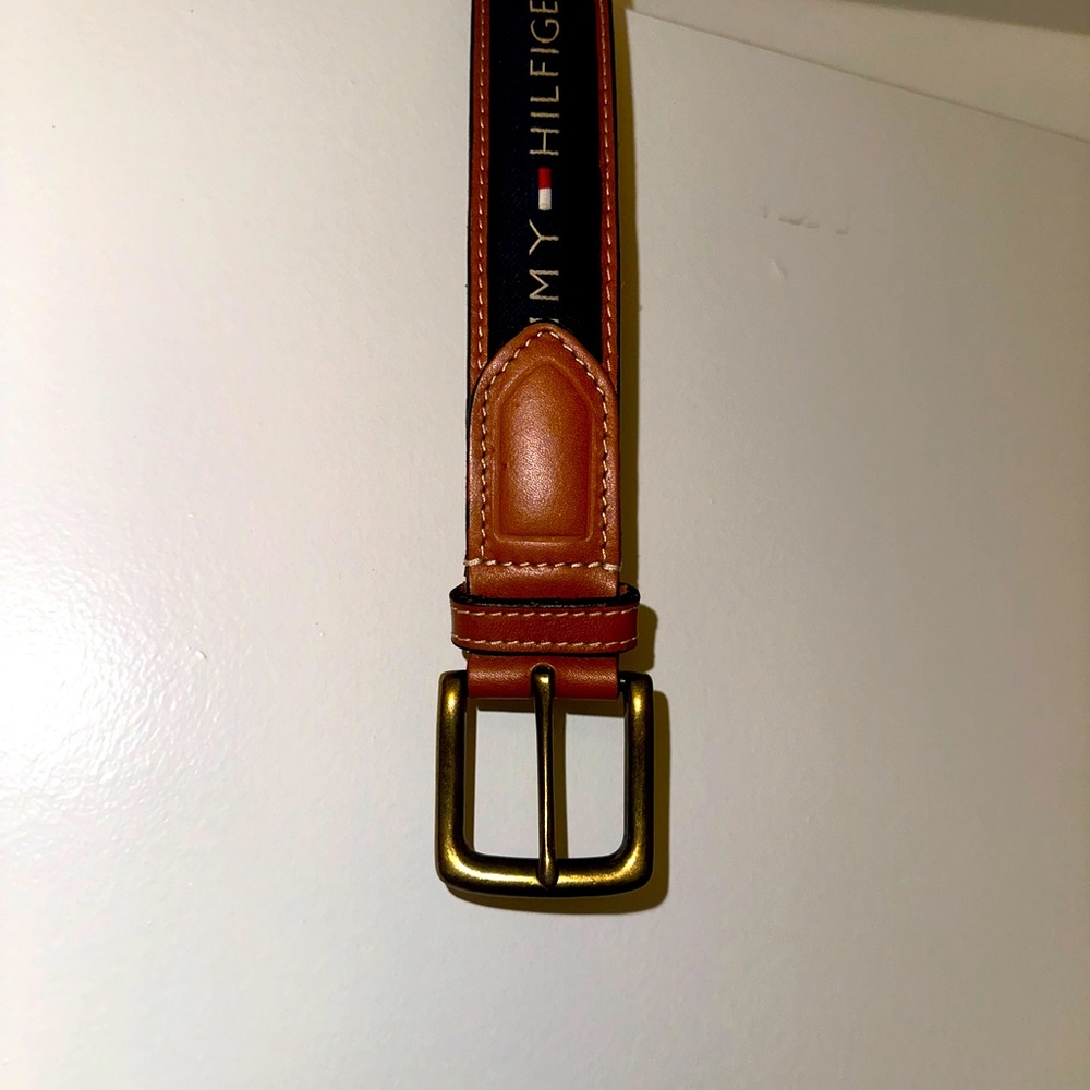 Tommy Hilfiger Printed leather belt